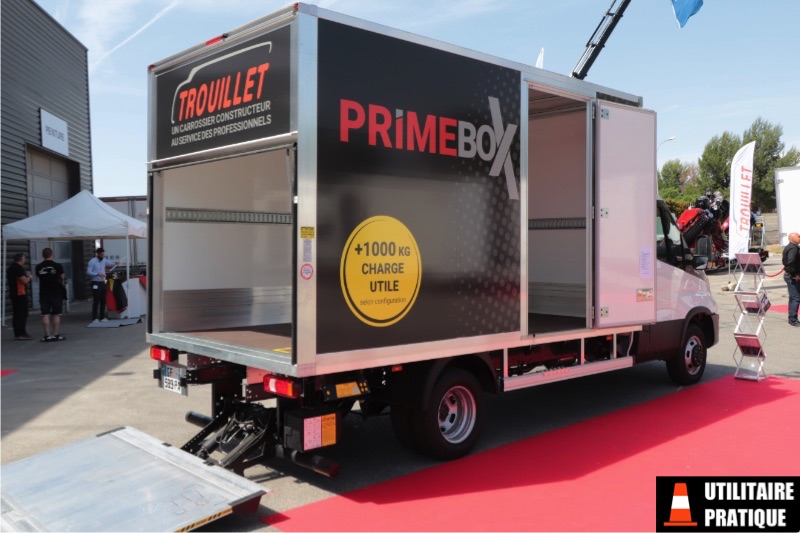 Trouillet Primebox : caisse pour VUL châssis cabine, trouillet primebox sur un chassis cabine
